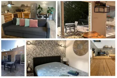 Cuisine ou kitchenette dans l'établissement *Rivage* Spacieux T2 RDC sur cour:Jardin-Fibre-Netflix-Terrasse