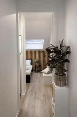 Un ou plusieurs lits dans un hébergement de l'établissement Appartement - 1 chambre - Proche Zénith & Centre