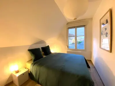 Un ou plusieurs lits dans un hébergement de l'établissement Plénitude Giverny-Vernon appt 12