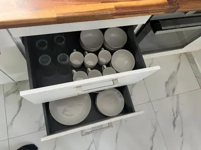 Cuisine ou kitchenette dans l'établissement Sublime appartement T3