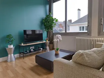 Télévision ou salle de divertissement dans l'établissement Appartement cathédrale