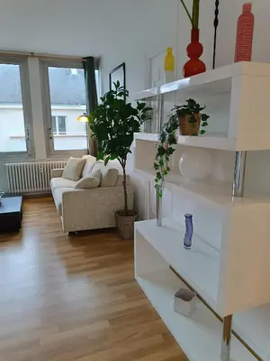 Coin salon dans l'établissement Appartement cathédrale