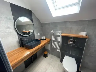 Salle de bains dans l'établissement Appartement Amiens-Camon