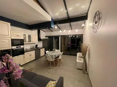 Cuisine ou kitchenette dans l'établissement Le Secret d'Agathe