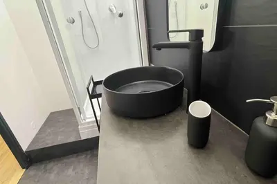 Salle de bains dans l'établissement Entre Baie de Somme et Falaises