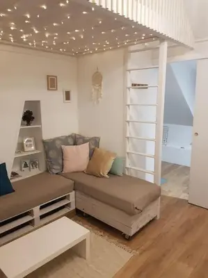 Coin salon dans l'établissement Le Sable d'Or - charme - détente