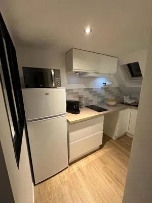 Cuisine ou kitchenette dans l'établissement Appartement cocooning