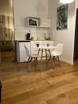 Cuisine ou kitchenette dans l'établissement Studio N 2 cosy hypercentre, rue Saint Nicolas