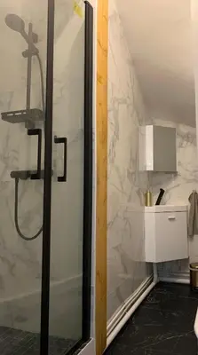 Salle de bains dans l'établissement Studio N°2 Plein coeur de Rouen