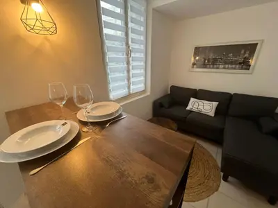 Coin salon dans l'établissement Le Duo de la Foret - Logement F1