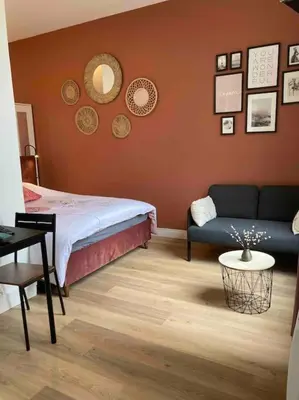 Coin salon dans l'établissement Studio N1 plein centre ville