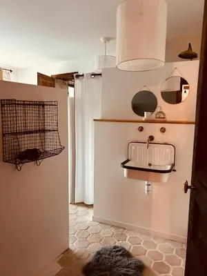 Cuisine ou kitchenette dans l'établissement La Belle Vie du Vexin , à une heure de Paris