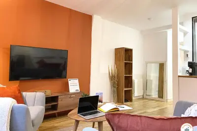 Télévision ou salle de divertissement dans l'établissement Le Terracotta - Centre Historique de Rouen