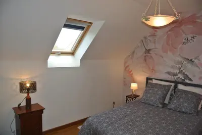 Un ou plusieurs lits dans un hébergement de l'établissement Gîte Les Chênes