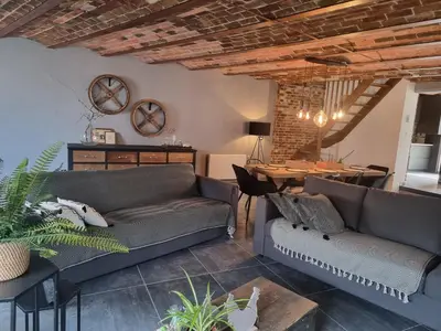 Coin salon dans l'établissement Échappée belle en baie de Somme