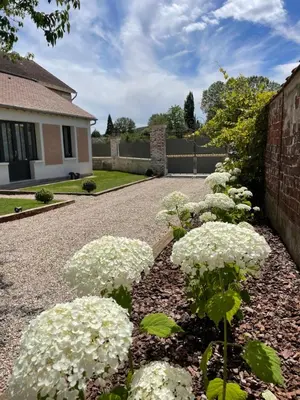 Jardin de l'établissement La Petite Maison de Giverny - Gîte de charme 5 étoiles au cœur du village - Maison 3 Chambres 3 Salles de Bain - Jardin - Privatisation