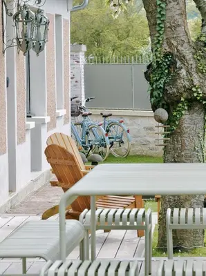 Jardin de l'établissement La Petite Maison de Giverny - Gîte de charme 5 étoiles au cœur du village - Maison 3 Chambres 3 Salles de Bain - Jardin - Privatisation