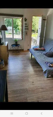 Coin salon dans l'établissement Petite maisonnette