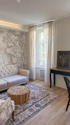Coin salon dans l'établissement The Brick House - Appartement Monet