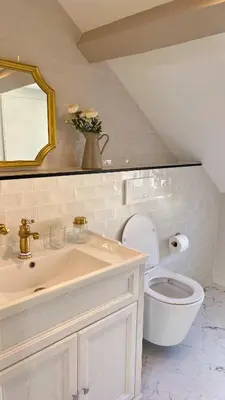 Salle de bains dans l'établissement The Brick House - Appartement Renoir