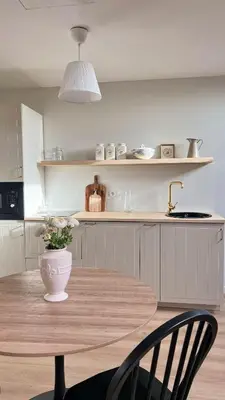 Cuisine ou kitchenette dans l'établissement The Brick House - Appartement Renoir