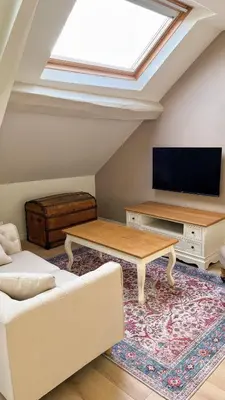 Télévision ou salle de divertissement dans l'établissement The Brick House - Appartement Renoir