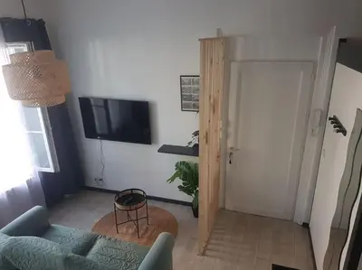 Télévision ou salle de divertissement dans l'établissement Le Studio de la Seine