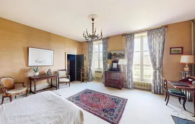 Un ou plusieurs lits dans un hébergement de l'établissement 8 Bedroom Cozy Home In Saint-Vigor