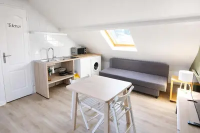Cuisine ou kitchenette dans l'établissement CAPUCIN