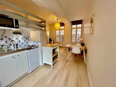 Cuisine ou kitchenette dans l'établissement SAINT PATRICE