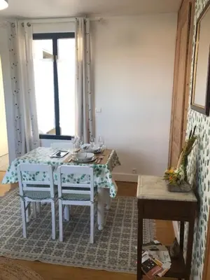 Coin salon dans l'établissement Les Hortensias