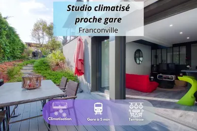 Plan de l'établissement Studio de 40m2 avec terrasse privée, gare à 5 min