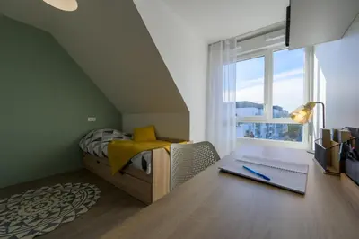 Un ou plusieurs lits dans un hébergement de l'établissement Résidence Nemea Rouen Constantine