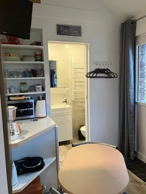 Cuisine ou kitchenette dans l'établissement La Marokanette