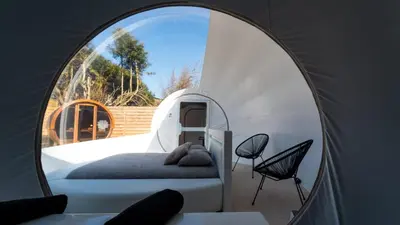 Coin salon dans l'établissement Bubblesuite47