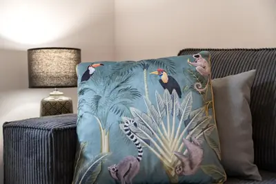 Coin salon dans l'établissement Villa Caron - Appartements haut de gamme avec chambre hyper centre