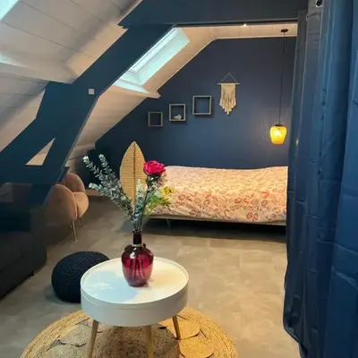 Suite avec salon prive 25m2 Wifi Netflix Duclair
