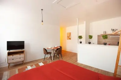 Télévision ou salle de divertissement dans l'établissement Sweet Home : : studio en Hypercentre Cathédrale