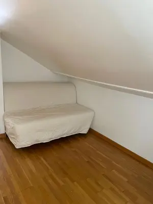 Un ou plusieurs lits dans un hébergement de l'établissement Maison paisible avec piscine
