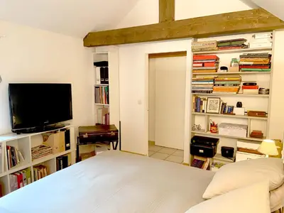 Un ou plusieurs lits dans un hébergement de l'établissement Maison de charme d'Ile de France