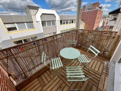 Balcon ou terrasse dans l'établissement L'appartement Eclat contemporain -310