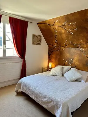 Un ou plusieurs lits dans un hébergement de l'établissement Villa Sand Wedge 7 à 9 couchages