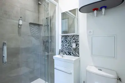 Salle de bains dans l'établissement Appartement 2 proche de la gare et centre ville