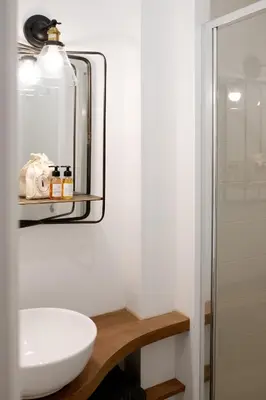Salle de bains dans l'établissement Le Méridien - app centre-ville