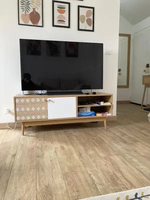 Télévision ou salle de divertissement dans l'établissement Studio confortable et fonctionnel proche gare