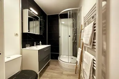Salle de bains dans l'établissement Rouen Seine - Magnifique appart - Parking gratuit