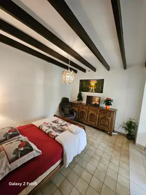 Un ou plusieurs lits dans un hébergement de l'établissement Appartement GIVERNY