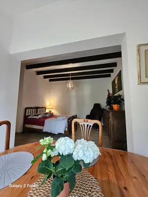 Coin salon dans l'établissement Appartement GIVERNY