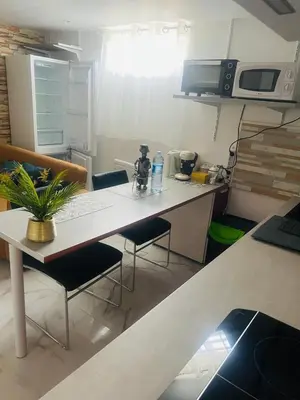 Cuisine ou kitchenette dans l'établissement Appartement indépendant chez l'habitant