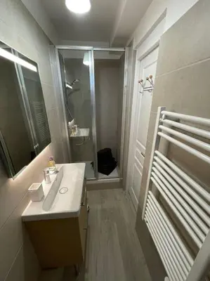 Salle de bains dans l'établissement Appartement 1 chambre proche Gare et Centre Ville